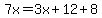7x=3x%2B12%2B8