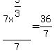 7x%5E%285%2F3%29%2F7=36%2F7