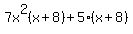 7x%5E2%28x%2B8%29%2B5%28x%2B8%29