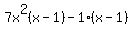 7x%5E2%28x-1%29-1%28x-1%29
