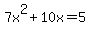 7x%5E2%2B10x=5