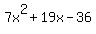 7x%5E2%2B19x-36