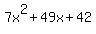 7x%5E2%2B49x%2B42