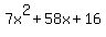 7x%5E2%2B58x%2B16