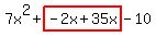 7x%5E2%2Bhighlight%28-2x%2B35x%29-10