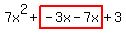 7x%5E2%2Bhighlight%28-3x-7x%29%2B3