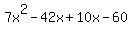 7x%5E2+-+42x+%2B+10x+-+60