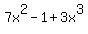 7x%5E2-1%2B3x%5E3