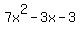 7x%5E2-3x-3