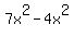 7x%5E2-4x%5E2