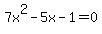 7x%5E2-5x-1=0