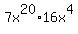 7x%5E20%2A16x%5E4
