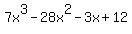 7x%5E3-28x%5E2-3x%2B12