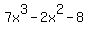 7x%5E3-2x%5E2-8