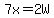 7x+=+2W