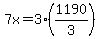 7x+=+3%281190%2F3%29