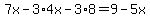 7x-3%2A4x-3%2A8=9-5x
