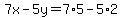 7x-5y=7%2A5-5%2A2