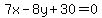 7x-8y%2B30+=+0