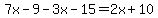 7x-9-3x-15=2x%2B10