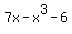 7x-x%5E3-6