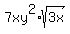 7xy%5E2%2Asqrt%283x%29