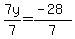 7y%2F7=%28-28%29%2F7