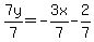 7y%2F7=-3x%2F7-2%2F7