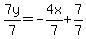 7y%2F7=-4x%2F7%2B7%2F7