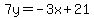 7y=-3x%2B21+