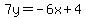 7y=-6x%2B4