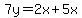 7y=2x%2B5x