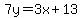 7y=3x%2B13