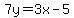 7y=3x-5