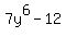 7y%5E6-12