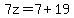 7z=7%2B19