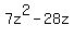 7z%5E2-28z