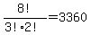 8%21%2F%283%212%21%29=3360