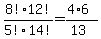 8%2112%21%2F5%2114%21=%284%2A6%29%2F%2813%29