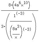 8%284a%5E6x%5E10%29+%2F3%28%281%5E-3%29%2F%288a%5E3%2Fx%29%5E-3%29+