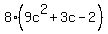 8%289c%5E2%2B3c-2%29