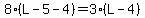 8%28L-5-4%29=3%28L-4%29