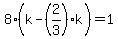 8%28k-%282%2F3%29%2Ak%29=1