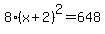 8%28x%2B2%29%5E2=648