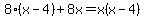 8%28x-4%29%2B8x=x%28x-4%29