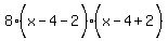 8%28x-4-2%5B%22%22%5D%29%28x-4%2B2%5B%22%22%5D%29