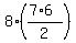 8%2A%28%287%2A6%29%2F2%29