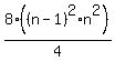 8%2A%28%28n-1%29%5E2%2An%5E2%29%2F4