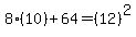 8%2A%2810%29+%2B+64=+%2812%29%5E2