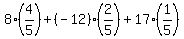 8%2A%284%2F5%29%2B%28-12%29%282%2F5%29%2B17%2A%281%2F5%29